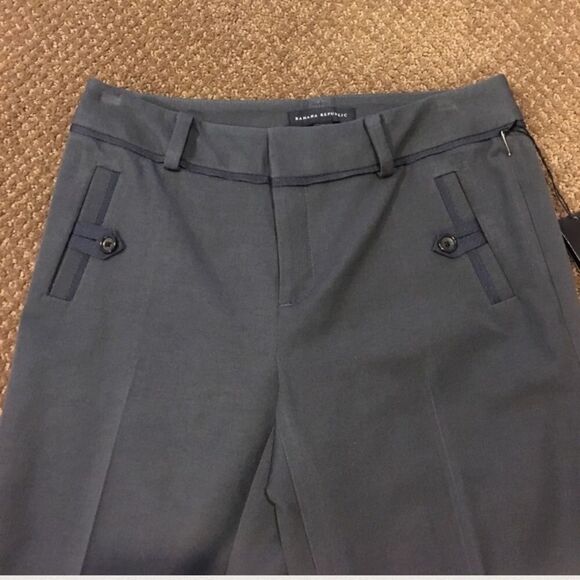 Banana Republic Dark Grey Ankle Length Pants Size 0 - Picture 2 of 4